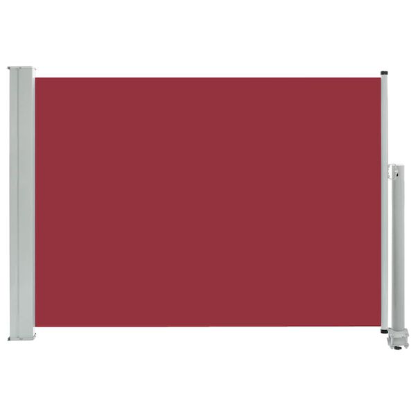 vidaXL Patio Retractable Side Awning 80x300 cm Red