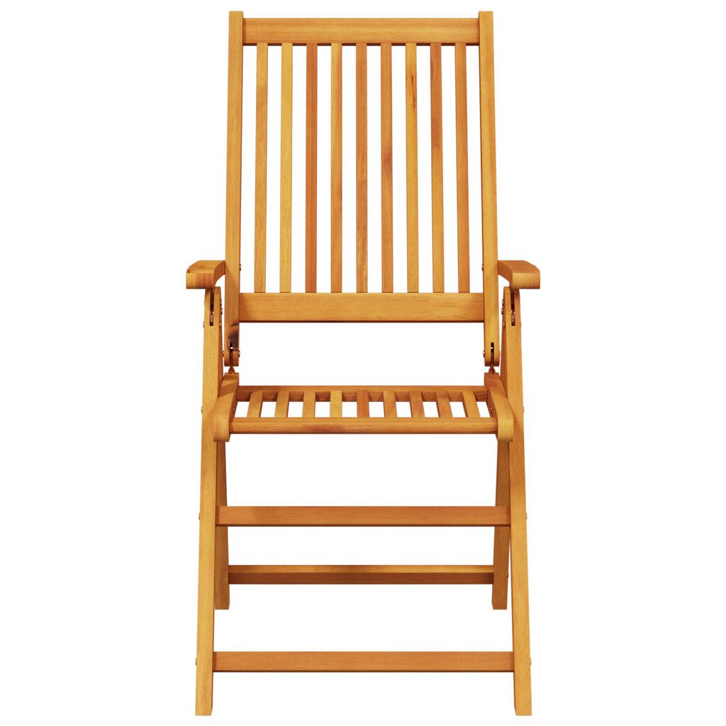 vidaXL Outdoor Dining Set Set of 5 Natural Wood Solid Acacia Wood