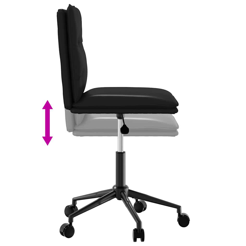 vidaXL Dining Chairs 2 pcs Black Faux Leather