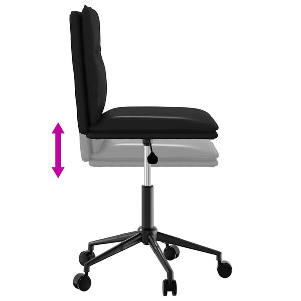 vidaXL Dining Chairs 2 pcs Black Faux Leather