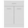 vidaXL Drawer Bottom Cabinet White 60x46x81.5 cm Engineered Wood