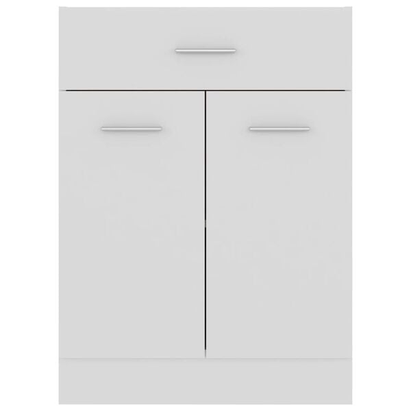 vidaXL Drawer Bottom Cabinet White 60x46x81.5 cm Engineered Wood