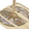 vidaXL Freestanding Globe Bar Wind Stand Eucalyptus Wood Green