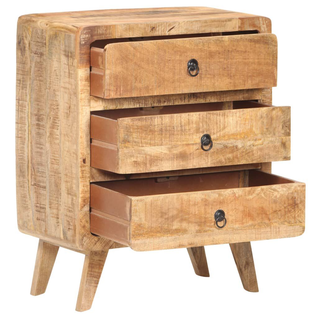 vidaXL Sideboard 60x35x75 cm Rough Mango Wood