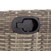 vidaXL 7 Piece Garden Dining Set with Cushions Grey Poly Rattan