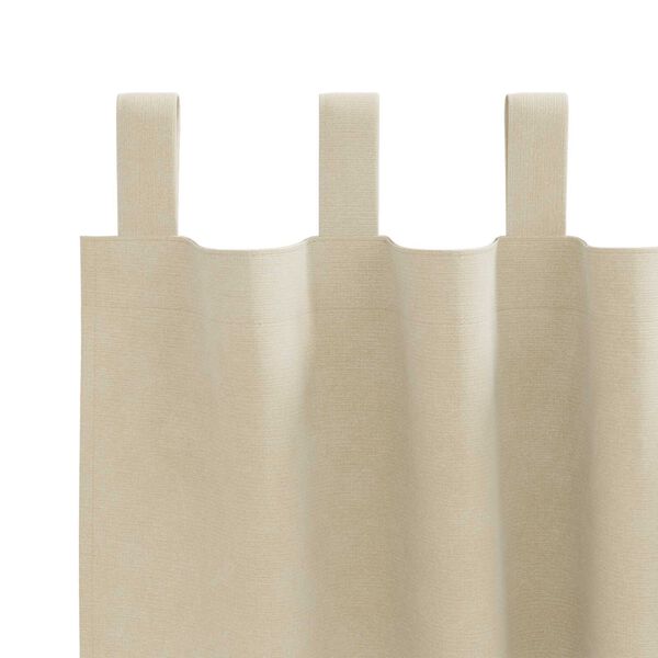 vidaXL Curtains with Curtains 2 pcs Cream 140 x 225 cm Velvet
