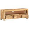 vidaXL TV Cabinet 110x30x40 cm Rough Mango Wood