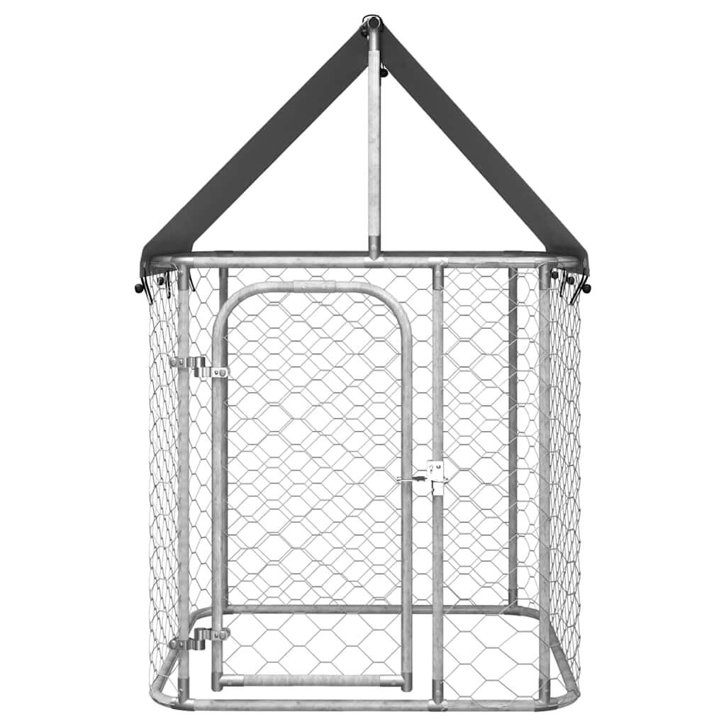 vidaXL Outdoor Dog Kennel with Roof 100x100x150 cm