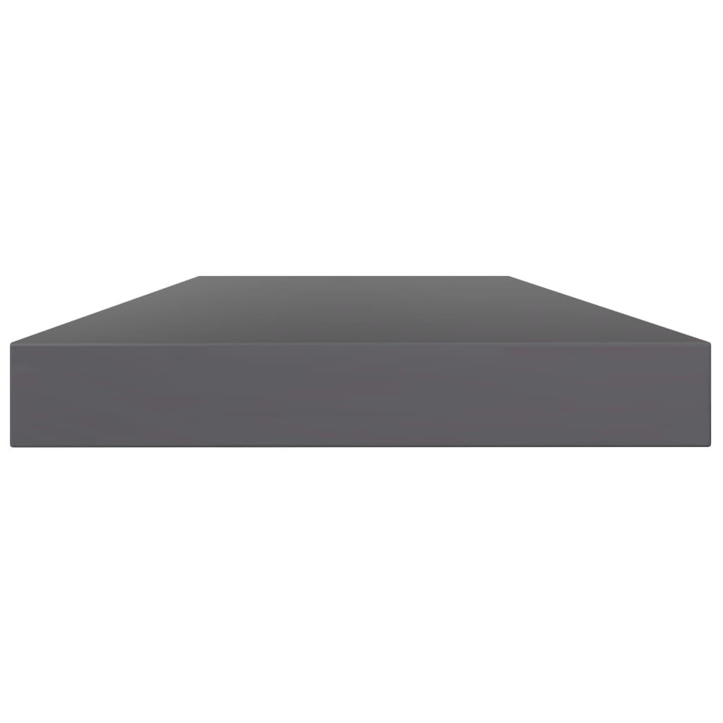 vidaXL Bookshelf Boards 8 pcs High Gloss Grey 40x10x1.5 cm Engineered Wood