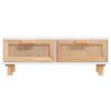 vidaXL Coffee Table White 80x40x30 cm Engineered Wood&Solid Wood Pine