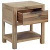 vidaXL Nightstand with Drawer 40x30x48 cm Solid Acacia Wood