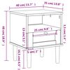 vidaXL Bedside Cabinet SENJA Rattan Look Brown 40x35x48 cm Solid Wood Pine