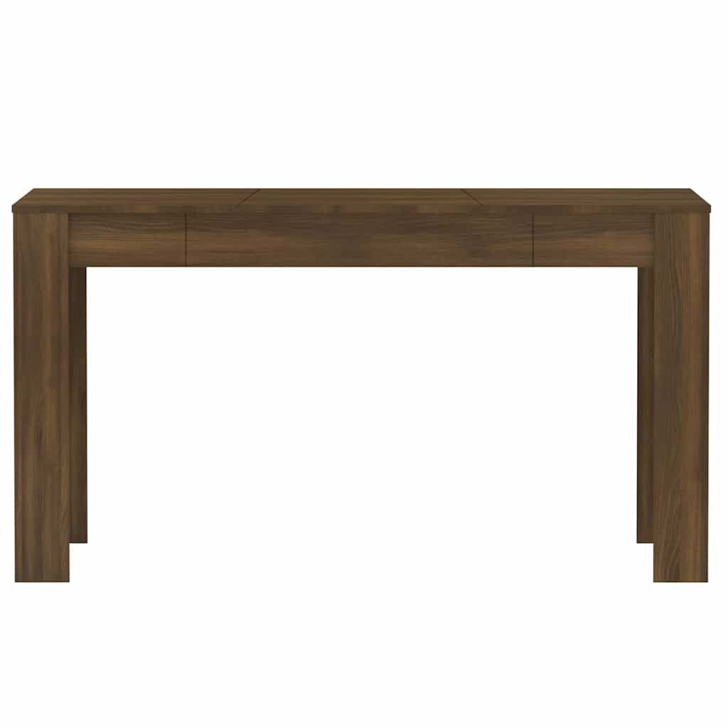 vidaXL Dining Table Brown Oak 140x74.5x76 cm Engineered Wood