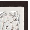 vidaXL Hand-Carved Wall Panel MDF 40x40x1.5 cm Brown and White