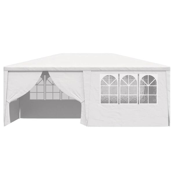 vidaXL Professional Party Tent with Side Walls 4x6 m White 90 g/m?