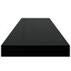 vidaXL Floating Wall Shelves 4 pcs Black 90x23.5x3.8 cm MDF