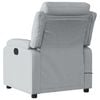 vidaXL Electric Massage Recliner Chair Light Grey Fabric