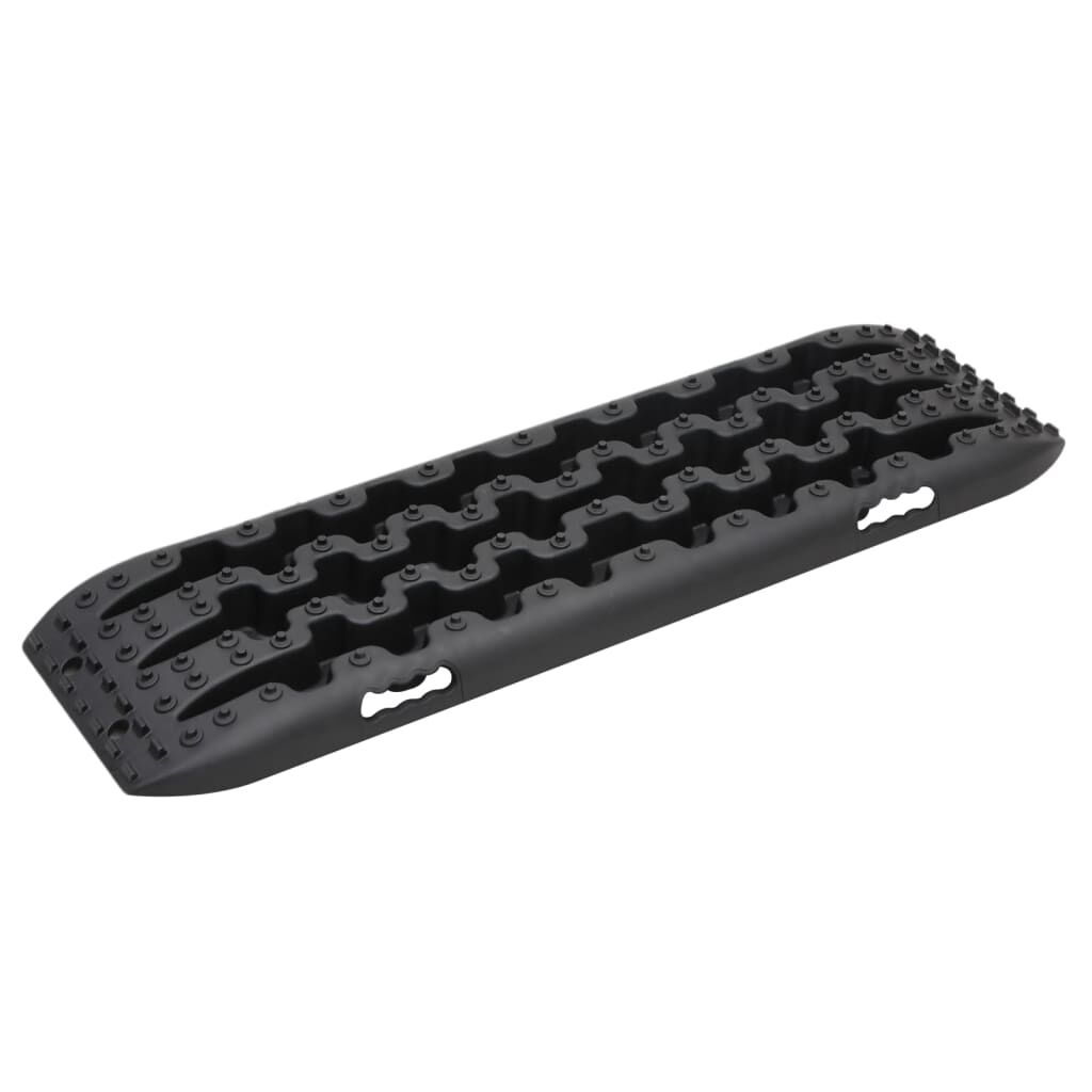 vidaXL Traction Boards 2 pcs Black 106x30.5x7 cm Nylon