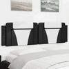 vidaXL Headboard Cushion "Viana" Black and White 183 cm King Faux Leather