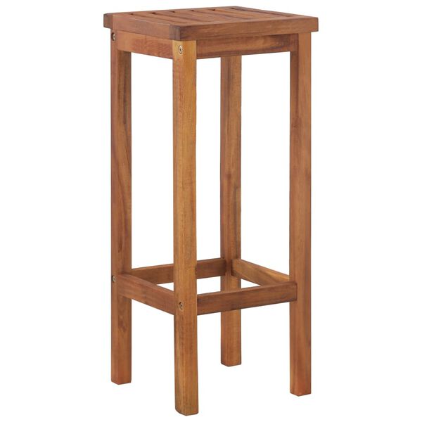 vidaXL Bar Stools 4 pcs Solid Wood Acacia