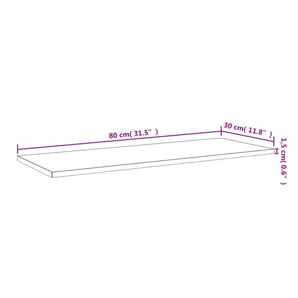 vidaXL Bookshelf Boards 8 pcs High Gloss Black 80x30x1.5 cm Engineered Wood