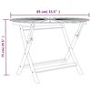 vidaXL Folding Garden Table Ø 85x75 cm Solid Wood Teak