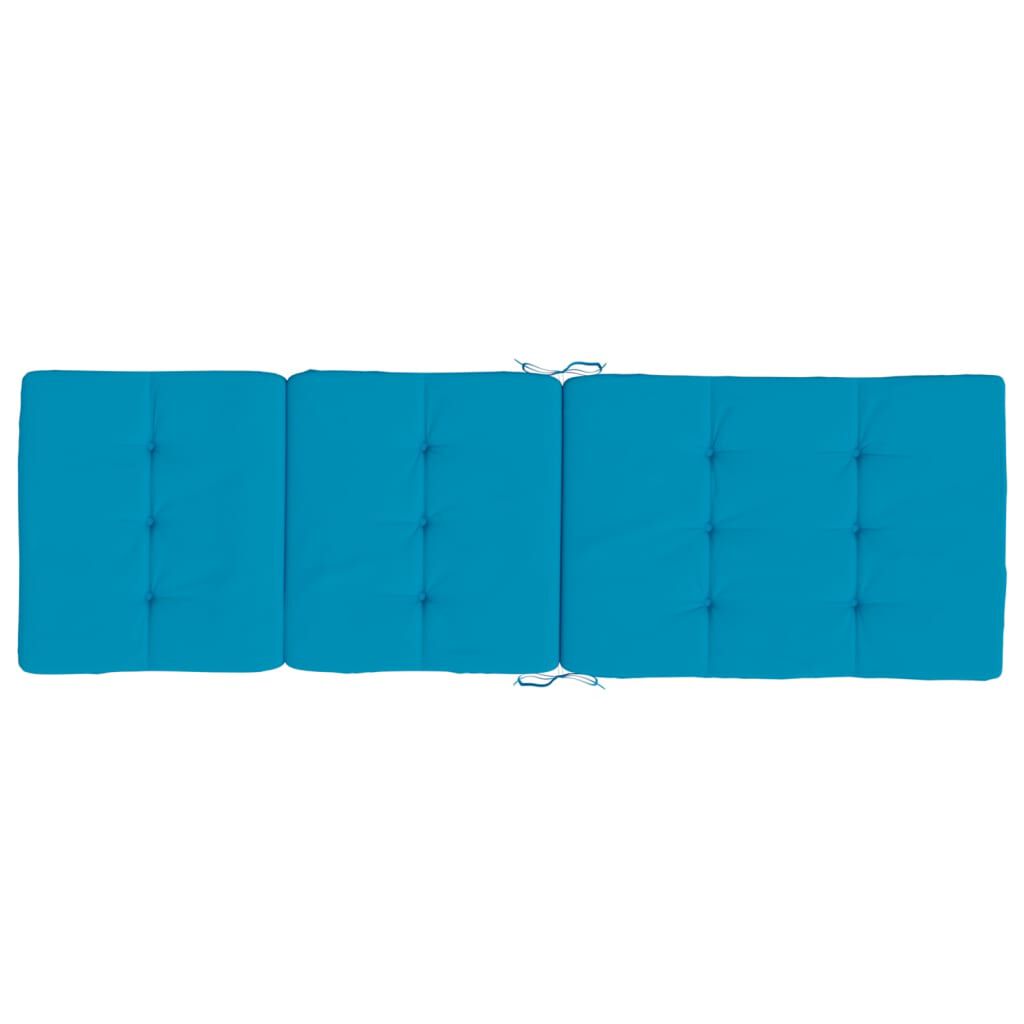 vidaXL Deck Chair Cushions 2 pcs Light Blue Oxford Fabric