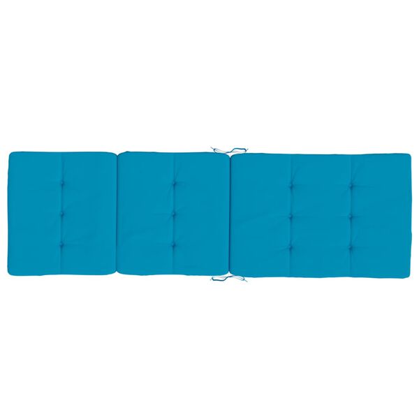vidaXL Deck Chair Cushions 2 pcs Light Blue Oxford Fabric