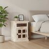 vidaXL Bedside Cabinet White 40x30x50 cm Solid Mango Wood