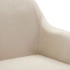 vidaXL Swivel Dining Chairs 2 pcs Cream Fabric