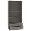 vidaXL Highboard HAMAR Solid Wood Pine Light Grey