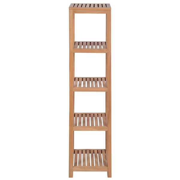 vidaXL 4-Tier Bathroom Storage Rack Solid Teak 42x42x165 cm