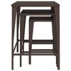 vidaXL Garden Nesting Tables 3 pcs Brown Poly Rattan