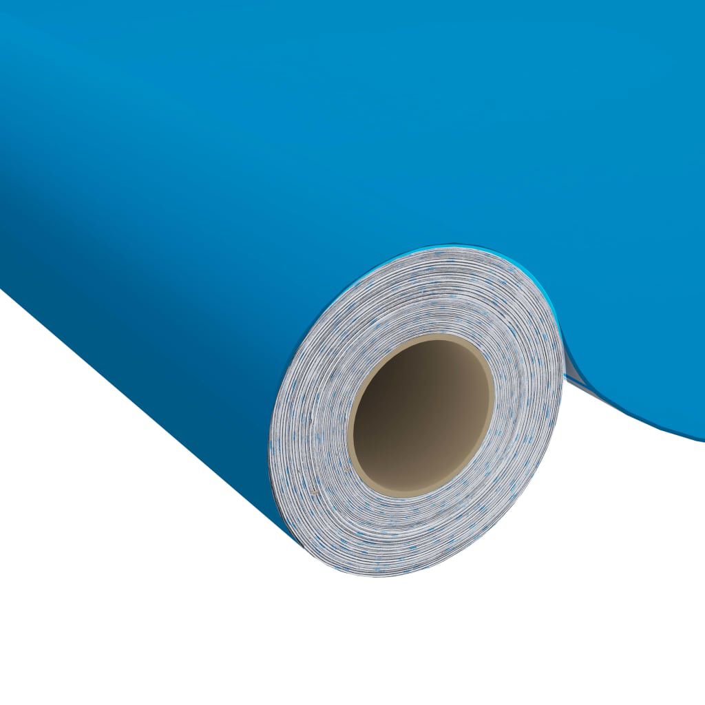 vidaXL Self-adhesive Furniture Film Azure 500x90 cm PVC