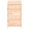 vidaXL Garden Shed 55x52x112 cm Solid Wood Fir