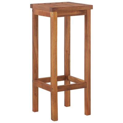 vidaXL Bar Chairs 2 pcs Solid Acacia Wood