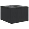 vidaXL 5 Piece Garden Sofa Set with Cushions Black Poly Rattan