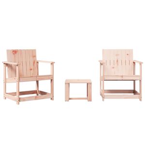 vidaXL 3 Piece Garden Lounge Set Solid Wood Douglas