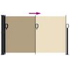 vidaXL Retractable Side Awning Beige 120x500 cm