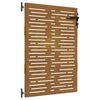 vidaXL Garden Gate 85x125 cm Corten Steel Square Design