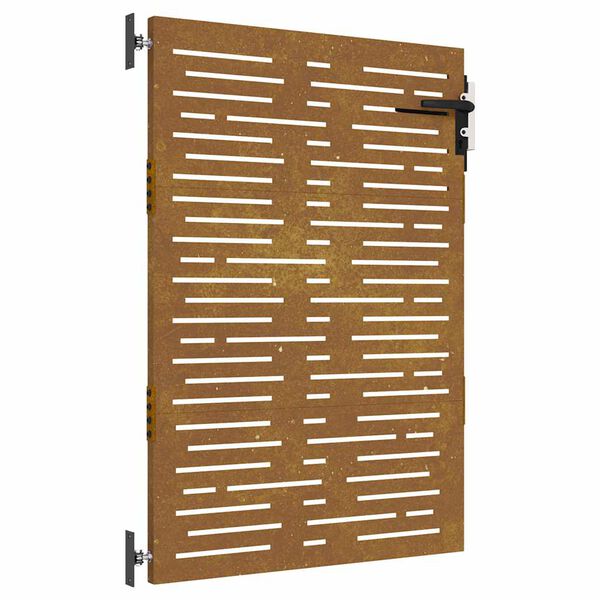 vidaXL Garden Gate 85x125 cm Corten Steel Square Design