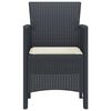 vidaXL Garden Chair 4 pcs Anthracite 53 x 49 x 85 cm Polypropylene