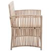 vidaXL 4 Piece Garden Lounge Set with Cushion Poly Rattan Beige