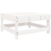 vidaXL 6 Piece Garden Lounge Set White Solid Wood Pine