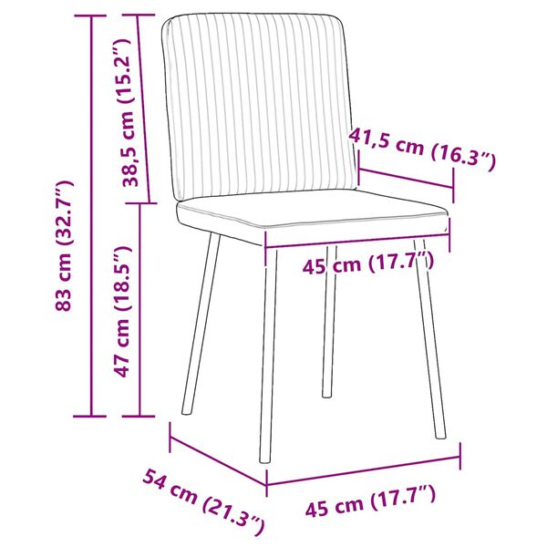 vidaXL Dining Chairs 2 pcs Black Velvet