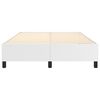 vidaXL Bed Frame without Mattress White Queen Faux Leather (US Only)