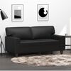 vidaXL 2-Seater Sofa Black 120 cm Faux Leather
