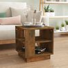 vidaXL Coffee Table Smoked Oak 40x40x43 cm Engineered Wood