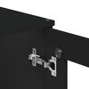 vidaXL Top for Highboard VIKEN Black Engineered Wood