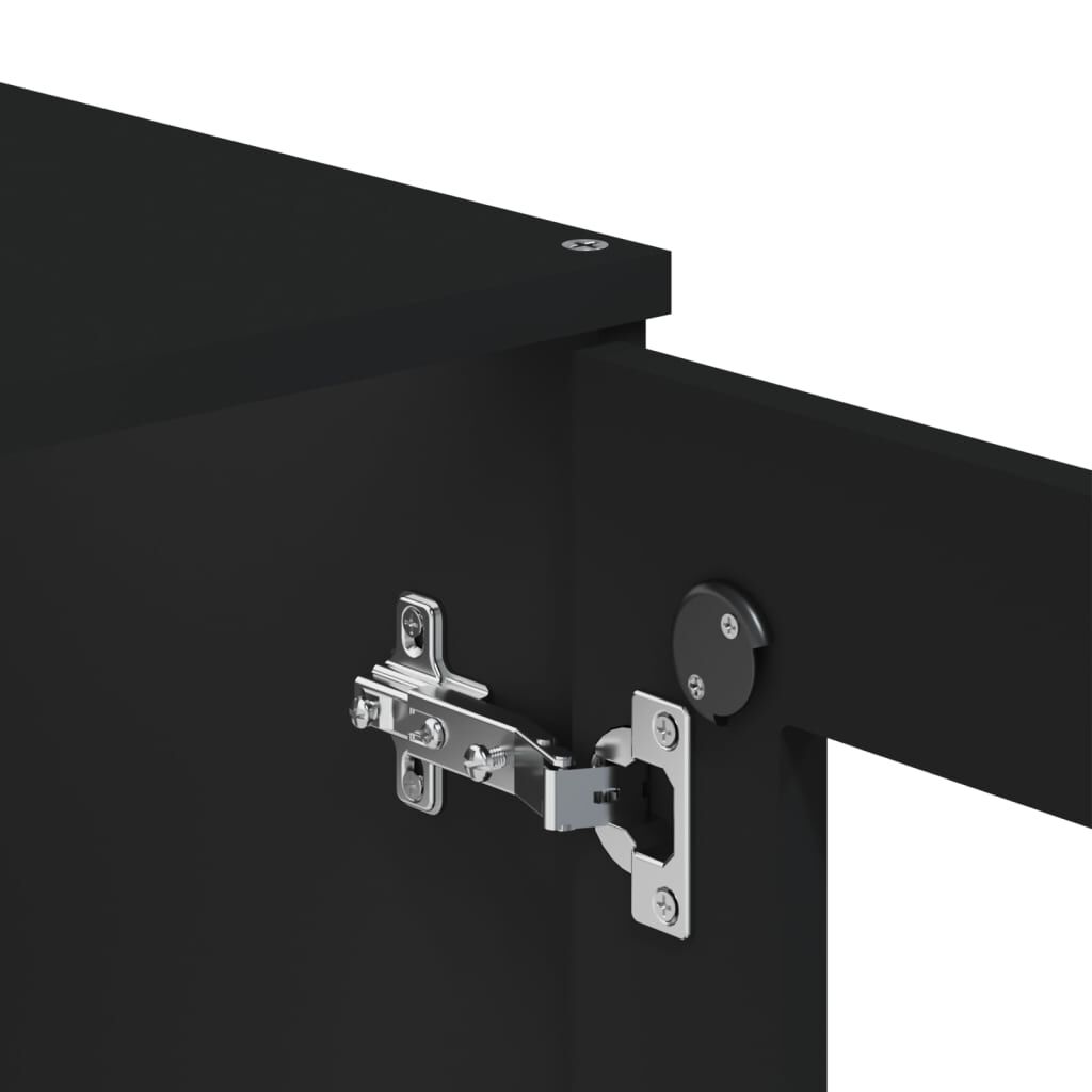vidaXL Top for Highboard VIKEN Black Engineered Wood